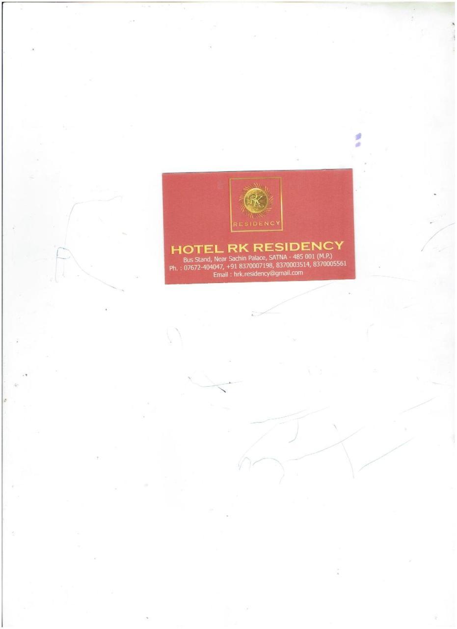 Hotel Rk Residency Satna Buitenkant foto